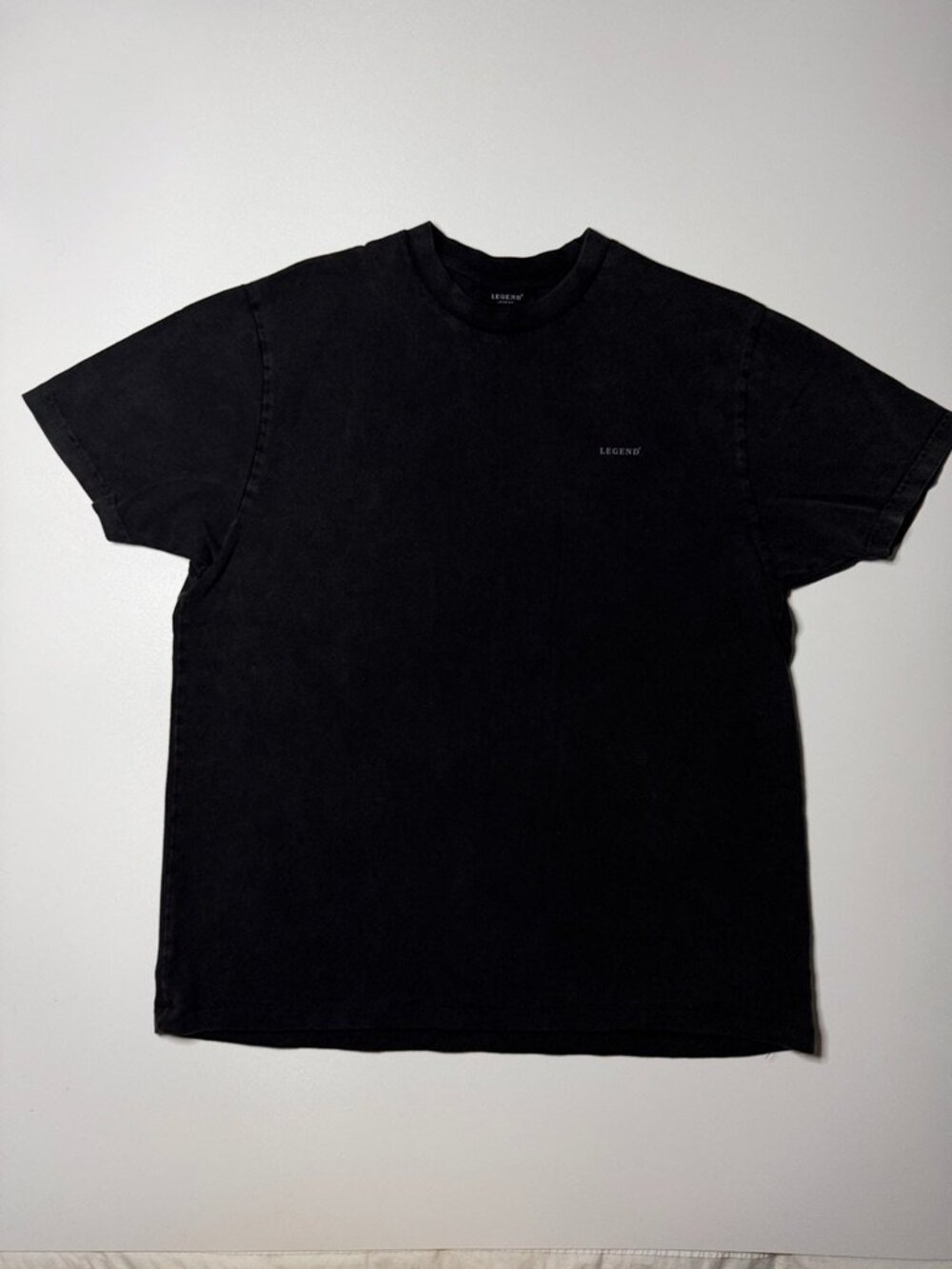 Legend London Men's Medium Charcoal Solid Cotton Crew Neck T-Shirt